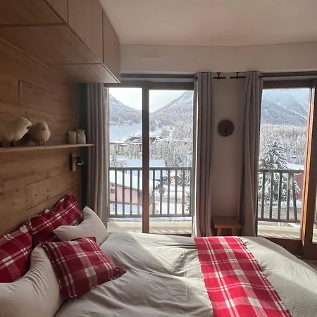 Les Tanieres De Montgenevre - La Marmotte - Duplex 4 P Entierement Renove Avec Vue Magnifique Exterior photo