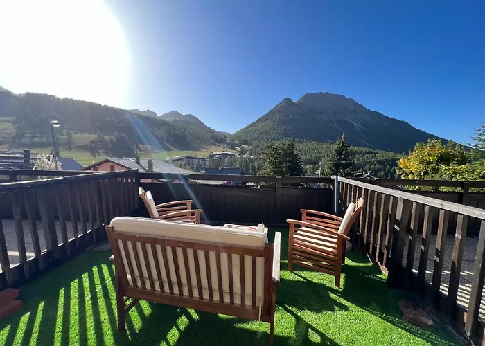 Les Tanieres De Montgenevre - La Marmotte - Duplex 4 P Entierement Renove Avec Vue Magnifique